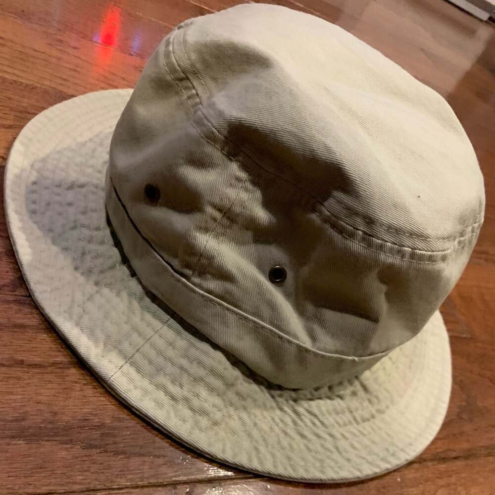 Panama Jack Bucket Hat Size L Beige Cotton Y2K Gorpcore - Picture 6 of 6